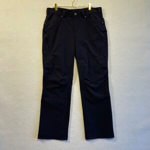 Duluth Trading Co Womens Flexpedition Straight Leg Cargo Pants Navy Size 14 x 29